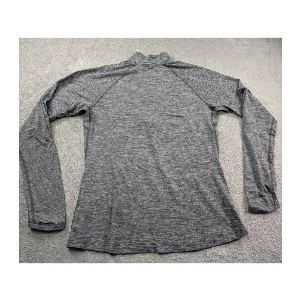 Nike Dri-FIT Element Womens Gray Heather Quarter Zip Running Top 481320-063 M